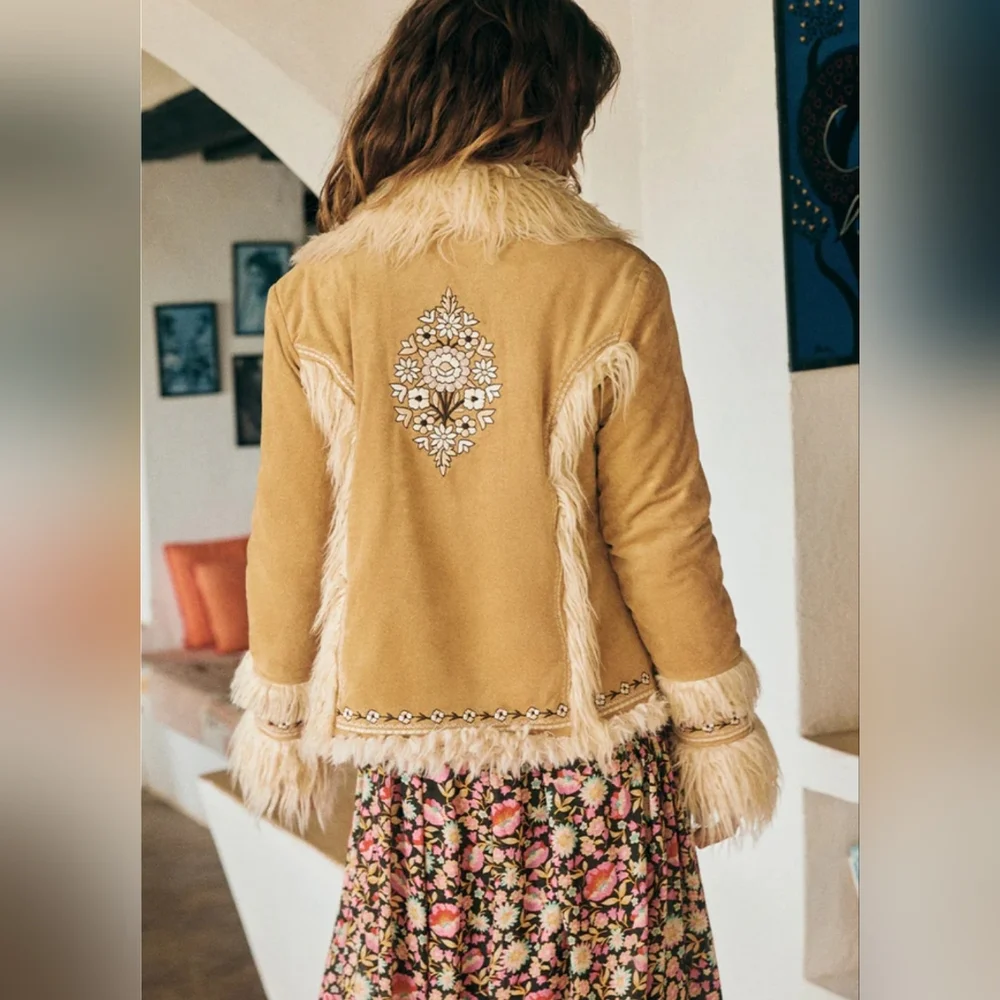 Spell and the Gypsy Joplin Cropped Jacket in Hazelnut (New with tags!) - Picture 7 of 16